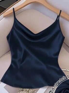 Satin Cowl Neck cami top